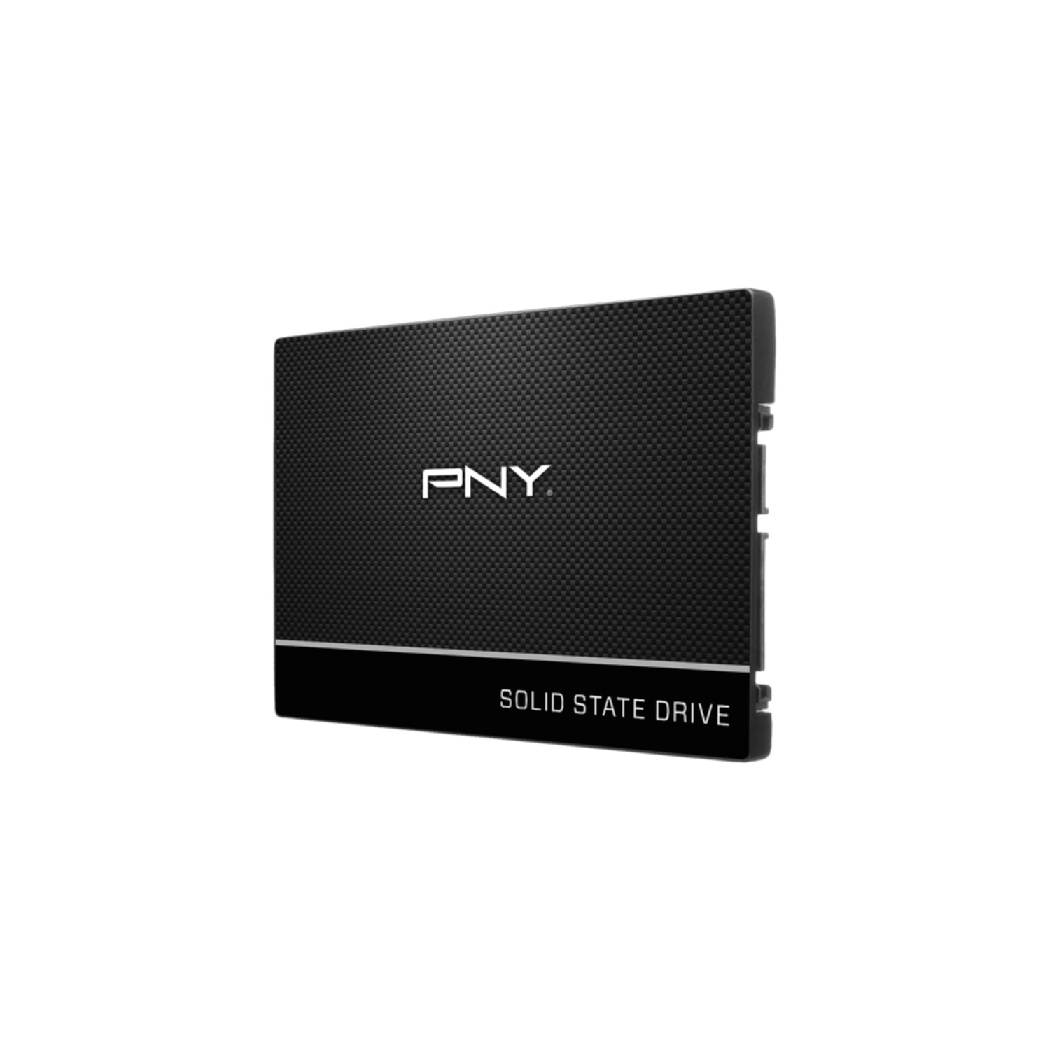 Czarny dysk SSD z logo PNY i napisem 'SOLID STATE DRIVE'.