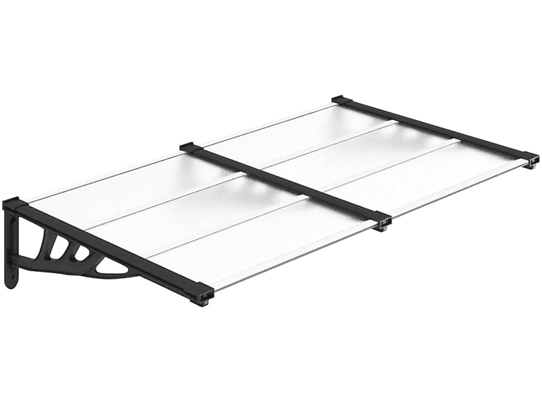 Markise, Transparent xl-153684 und Schwarz DOTMALL