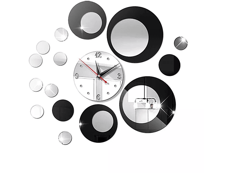 Uhr DEDOM Dekorative Wanduhr Wanduhr für Acrylspiegel glatte Holzwände, Tapeten Wanduhr,