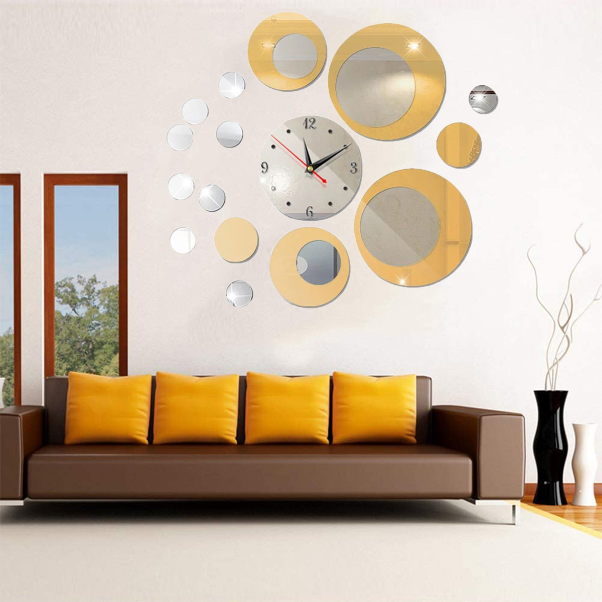 Holzwände,Metallwände Acrylspiegel Uhr DIY Dekorative DEDOM Wanduhr Wanduhr,für Wanduhr
