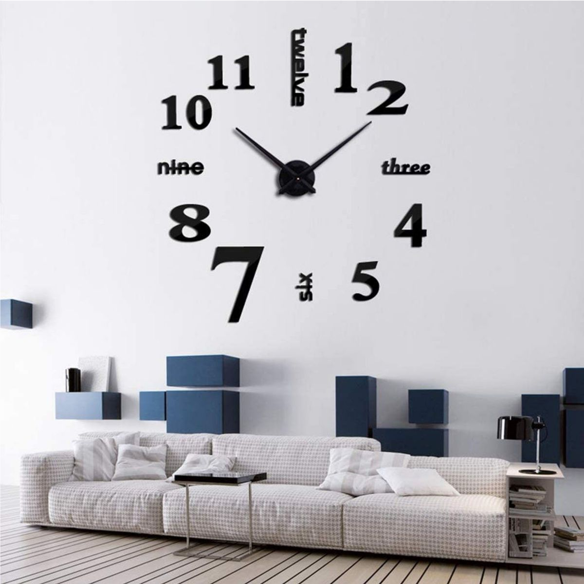 Wohnzimmer DIY-Wanduhr, Acryl-Wanduhr, 100 cm-120 Wanduhr, für cm, Zuhause Wanduhr DEDOM