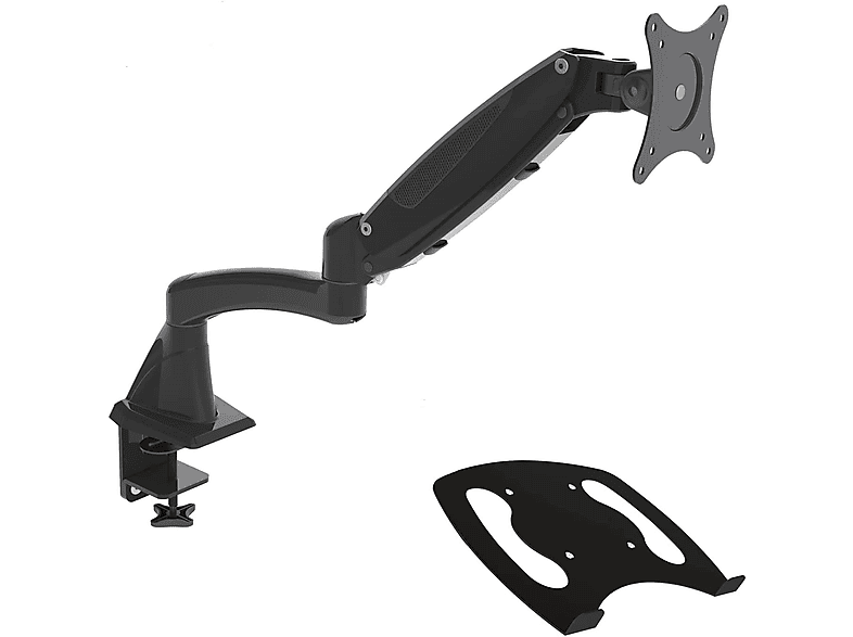 HFTEK (GM112FB +D10) + Halterung für Tablet Monitor Halterung, Schwarz