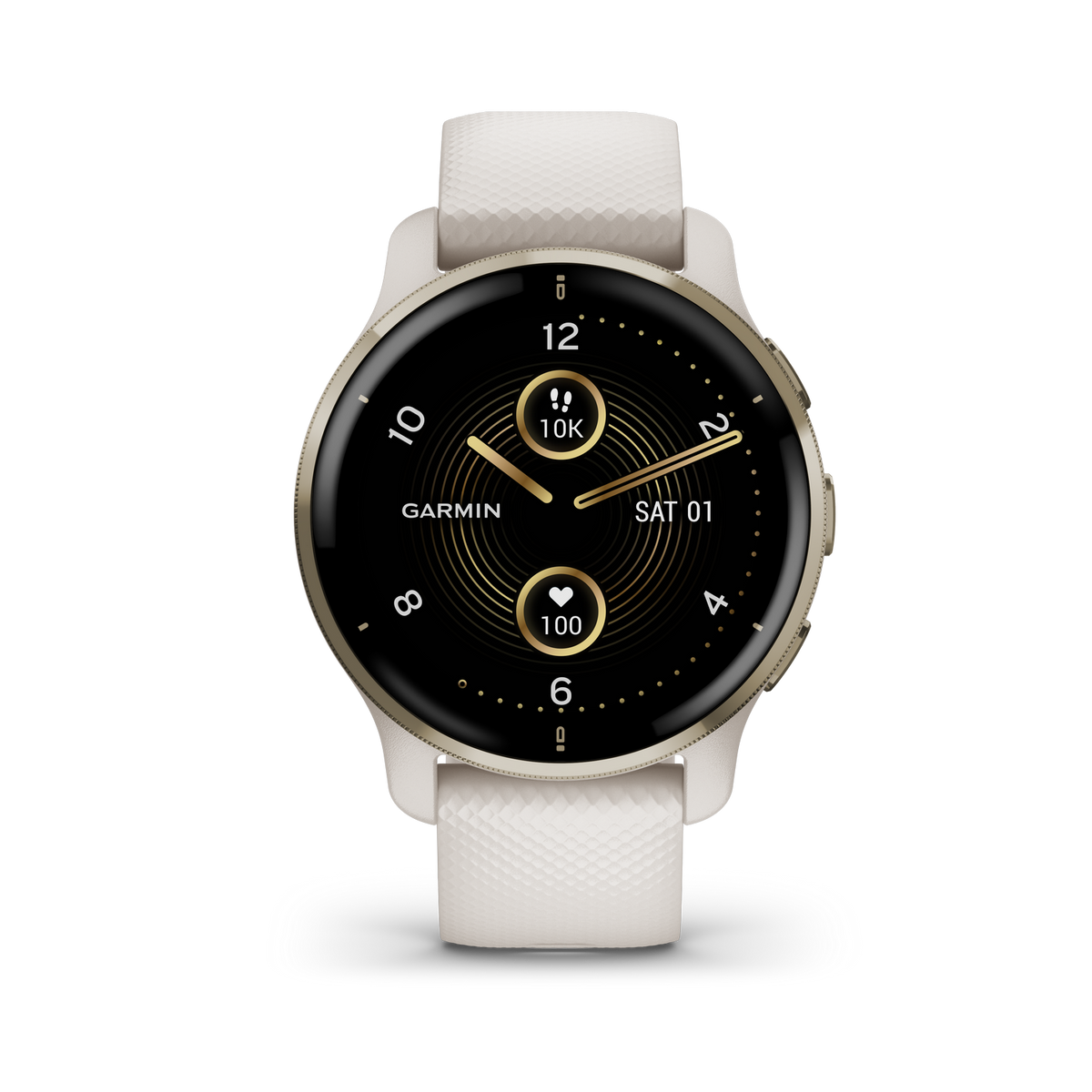 GARMIN 010-02496-12 Smartwatch Creme Silikon, Polymer