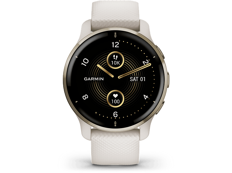 GARMIN 010-02496-12 Smartwatch Polymer Silikon, Creme