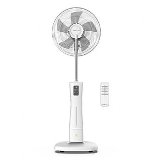 Ventilador de Pie - NEWLUX W500 con Mando Blanco, 75 W, 3 velocidades, Blanco