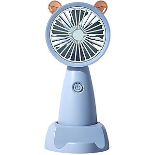 Mini ventilador con soporte para móvil  - MINIVENTILADOR5338_AZUL KLACK, Azul