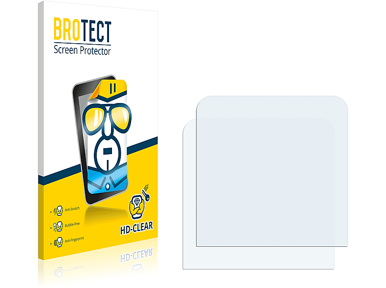 BROTECT 2x klare Schutzfolie(für Olympus Voice- & Music-Recorder LS-12)