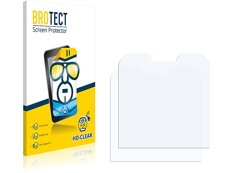 BROTECT 2x klare Schutzfolie(für Brondi Amico Ci Sento) | Displayschutzfolien & Gläser