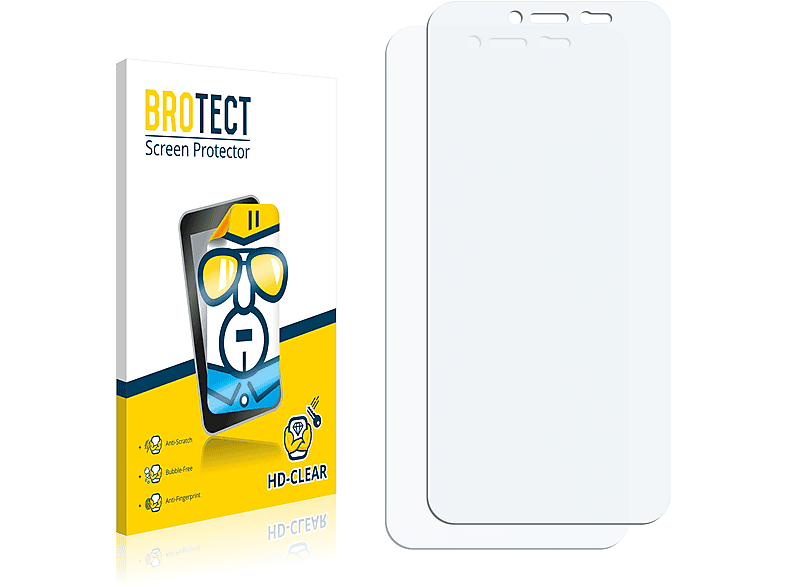 klare LTE) Schutzfolie(für Gigabyte 2x BROTECT Classic GSmart