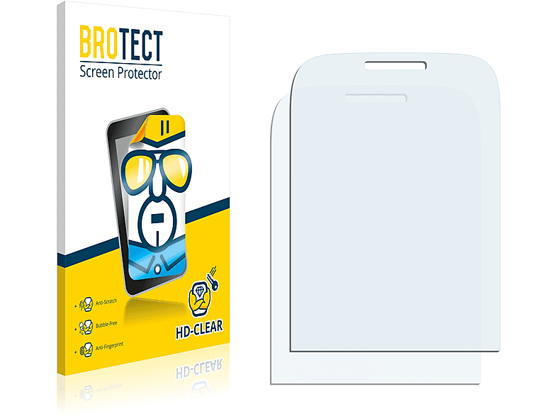 BROTECT 2x klare Schutzfolie(für Nokia C1-02 (2010))