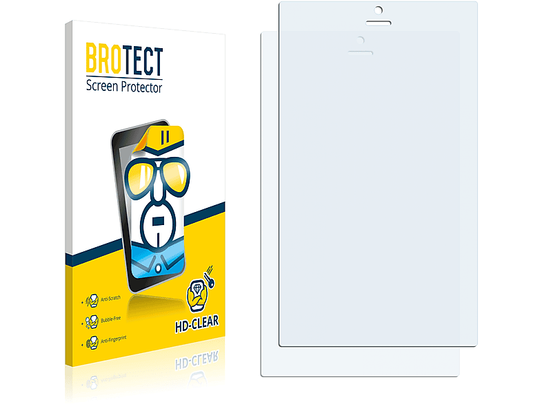 BROTECT 2x MultiPad klare 8.0 Prestigio PMT5887) Color Schutzfolie(für
