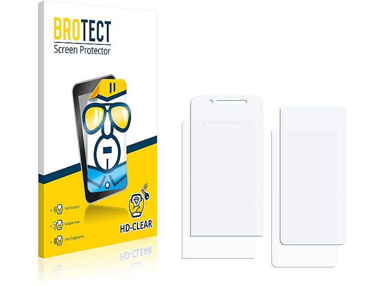 BROTECT 2x klare Schutzfolie(für Samsung W2017)