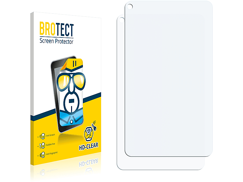 klare 2x Archos BROTECT 70 Schutzfolie(für Plus) Neon