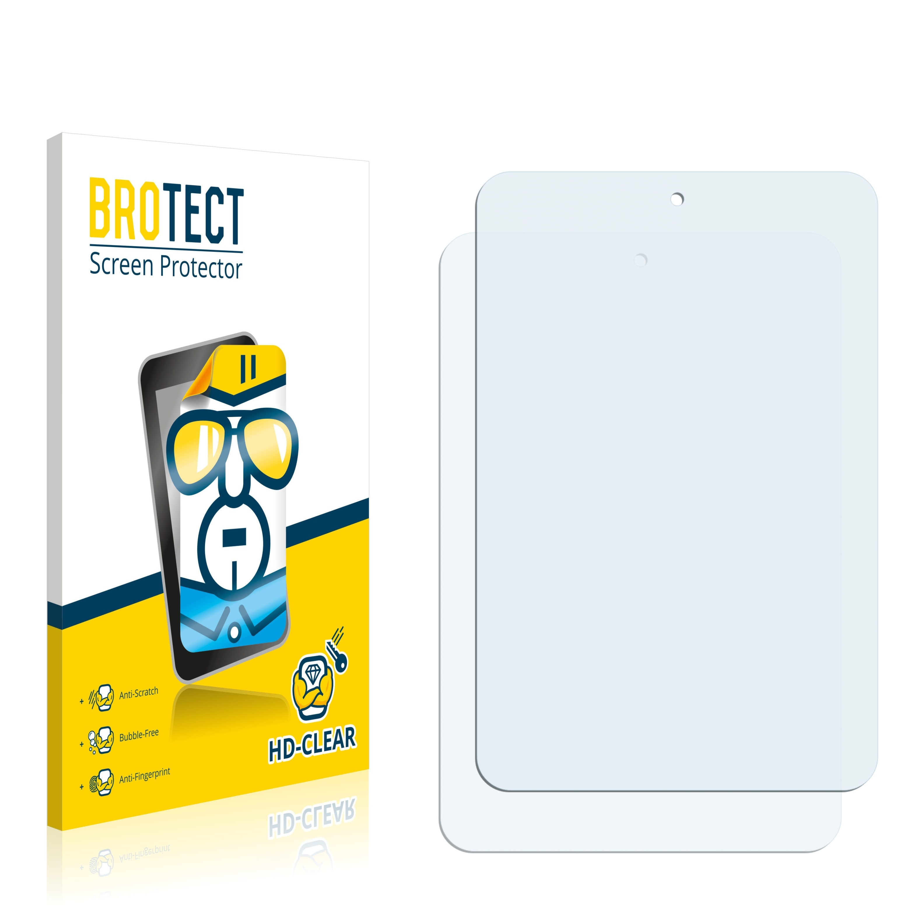 BROTECT 2x Tab Alcatel Schutzfolie(für klare One Touch HD) 7