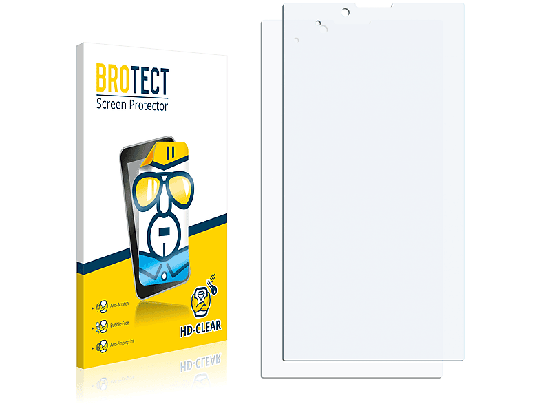 BROTECT 2x klare Schutzfolie(für GoClever Insignia 550I)