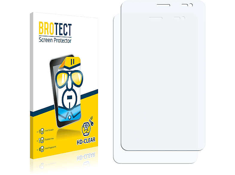 BROTECT 2x klare HP Schutzfolie(für Slate 3900nf) Voicetab 7 Ultra