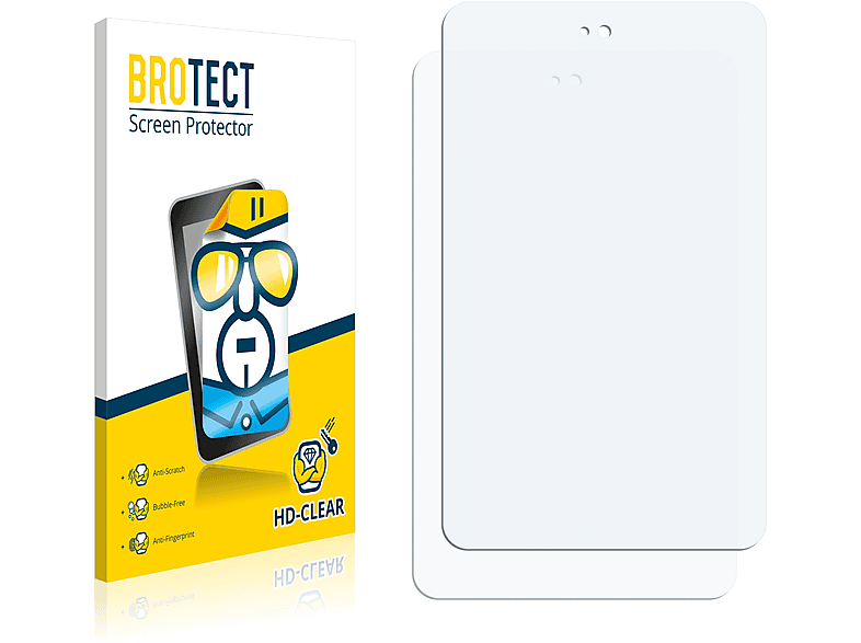 BROTECT 2x klare Schutzfolie(für GoClever Insignia 800 Win) | Tabletschutzfolien