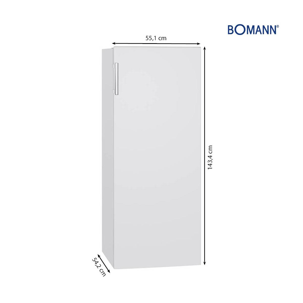 (E, kühlschrank VS cm 7316 weiss) 143,4 BOMANN hoch,