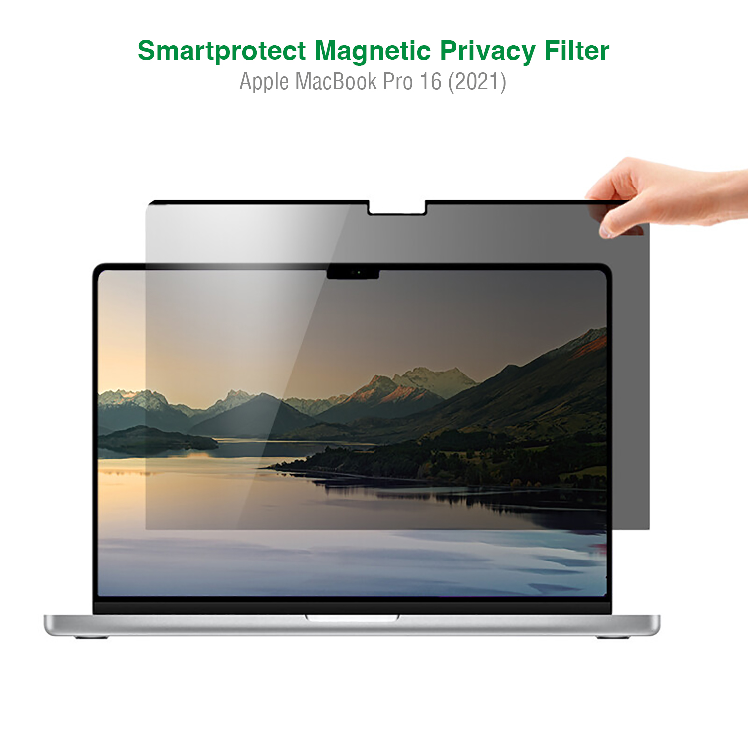 4SMARTS Smartprotect Magnetischer Displayschutzfolie(für Filter 16 Apple Pro (2021)) Privacy MacBook