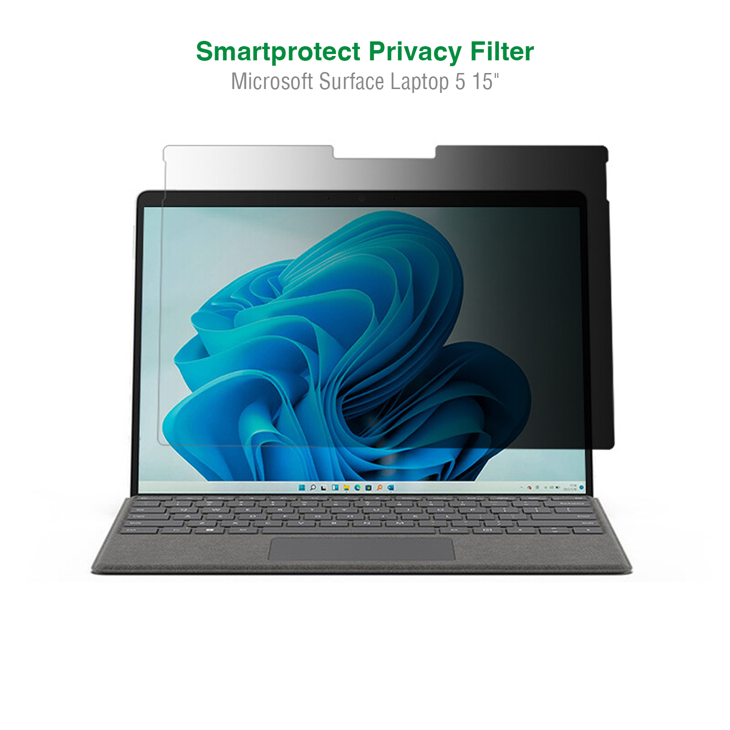 Displayschutzfolie(für Zoll) Privacy 4SMARTS Filter 15 Laptop 5 Surface Smartprotect Microsoft