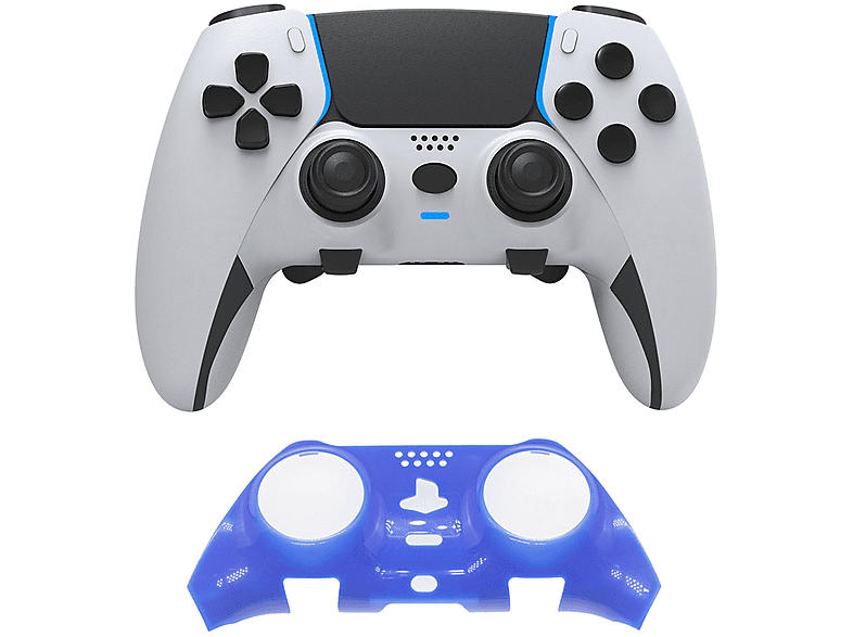 TADOW Harte Schutzhülle,PS5 Controller-Zubehör,Für PlayStation Konsolenzubehör, 5-Controller, blau