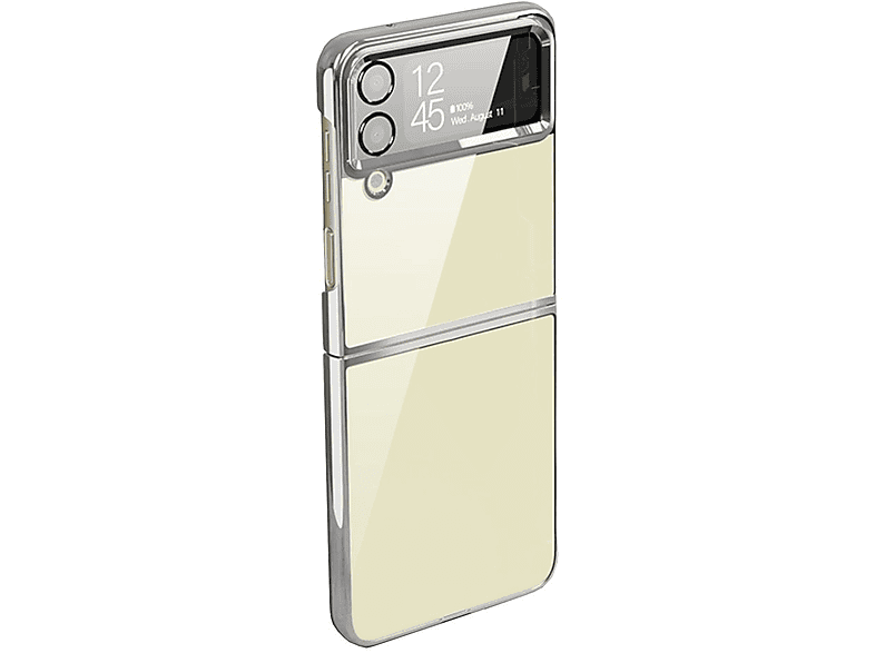 WIGENTO Design Glanz Schutz, Flip Cover, Samsung, Galaxy Z Flip4, Silber