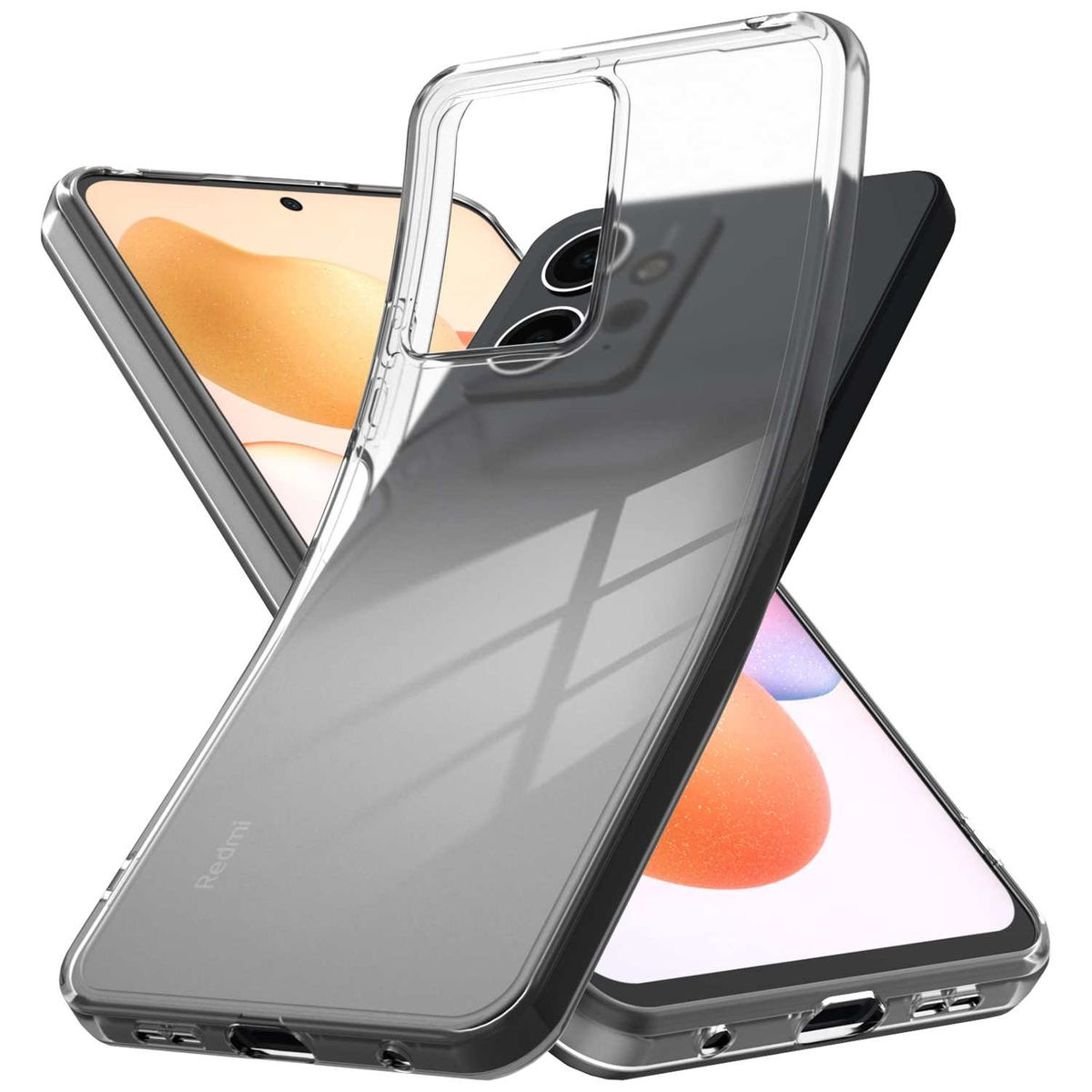Note Redmi Transparent 4G, dünn, Xiaomi, Backcover, WIGENTO Silikon Cover 12
