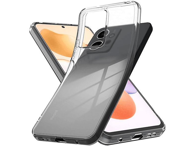 12 Note Backcover, dünn, Redmi 4G, Xiaomi, Cover Transparent WIGENTO Silikon