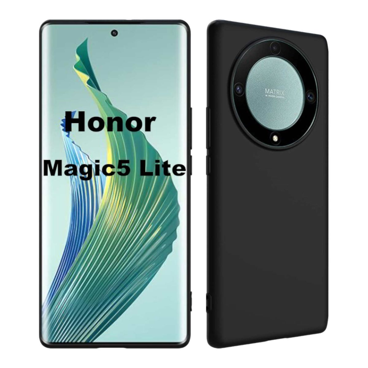 WIGENTO TPU Silikon Honor, Schutz dünn, Magic Schwarz Lite, Backcover, 5