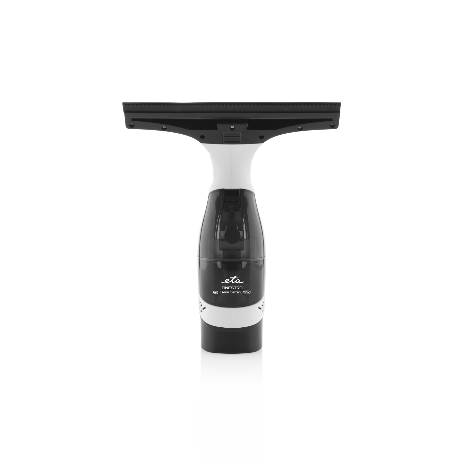 Biało-czysty ręczny środek do czyszczenia okien ze ściągaczką.