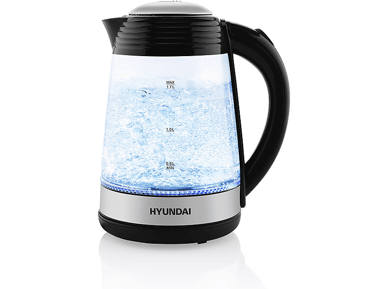 HYUNDAI VK 180 Wasserkocher, Schwarz / Silber | Wasserkocher