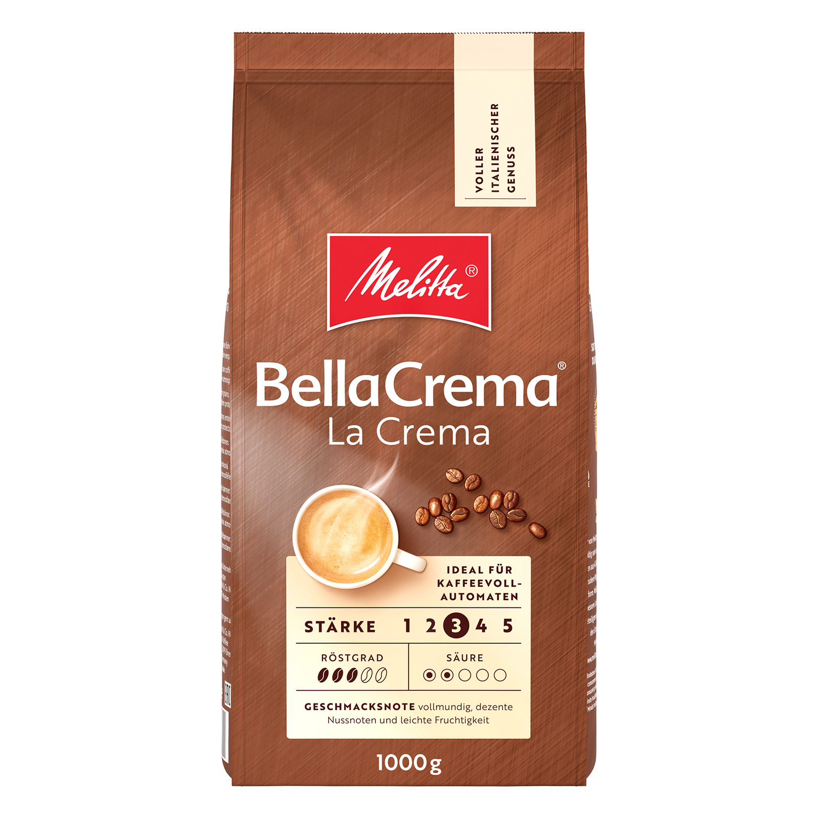 MELITTA Probierset 4x1kg Kaffeebohnen BellaCrema