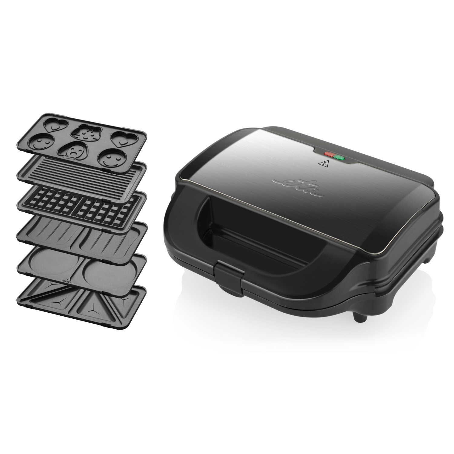 Sorento 6 ETA Plus Schwarz Sandwichmaker in 1