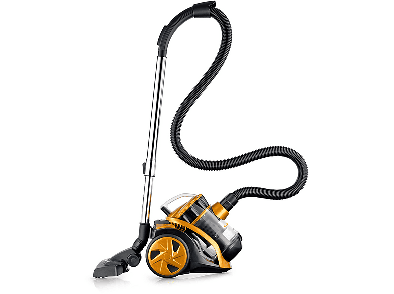 HYUNDAI VC 014 Zylinder-Vakuum Staubsauger, maximale Leistung: 800 Watt, Schwarz / Orange)