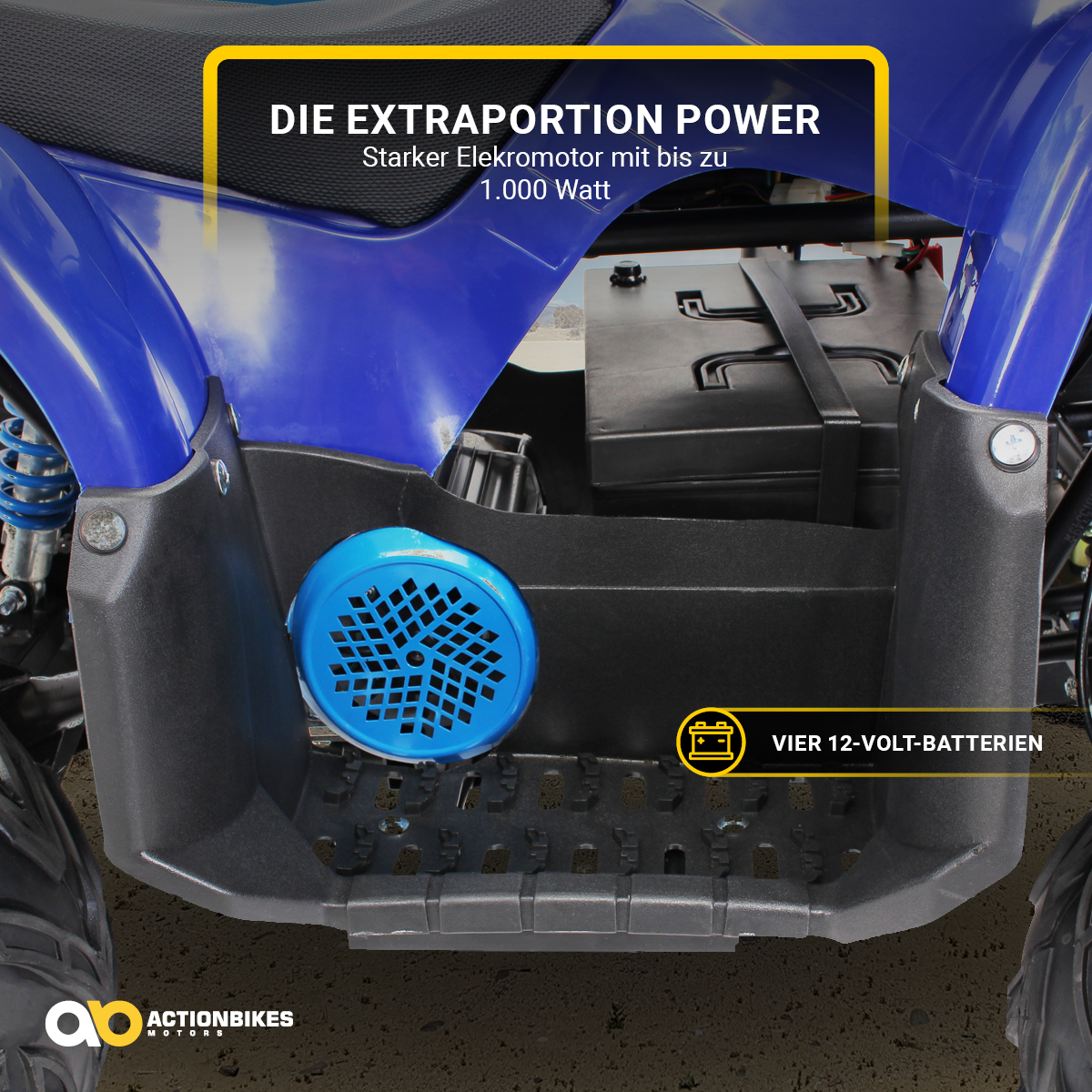 Schwarz S-8 Farmer Elektroquad ACTIONBIKES MOTORS