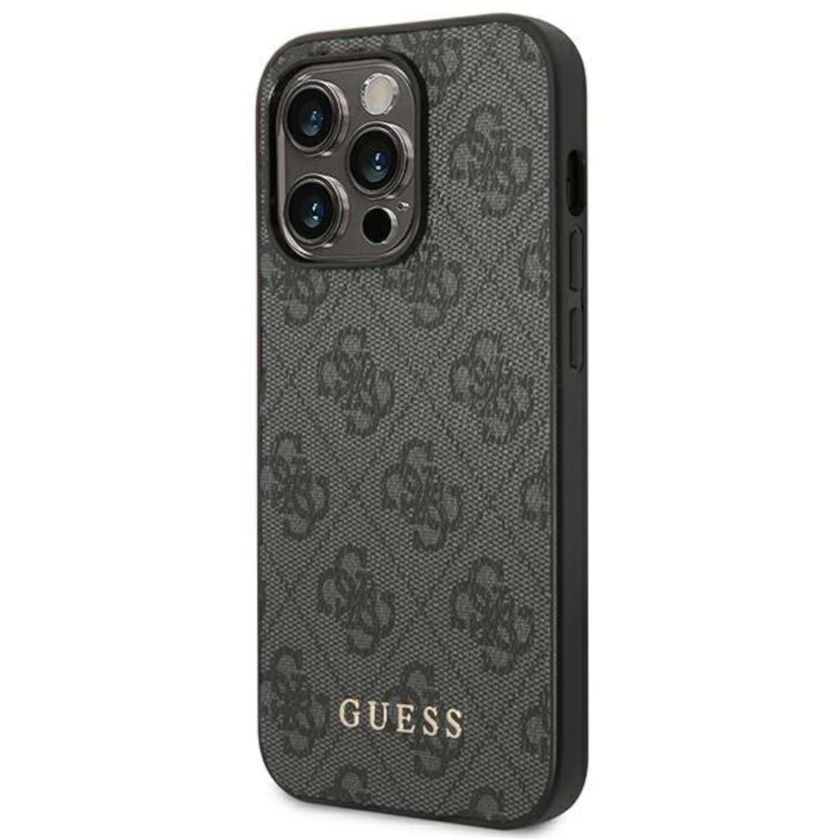 Logo Guess Pro 14 14 GUESS Gold Max, Cover, iPhone Case Pro (Grey), 4G Apple, iPhone Metal Max Full Multicolor