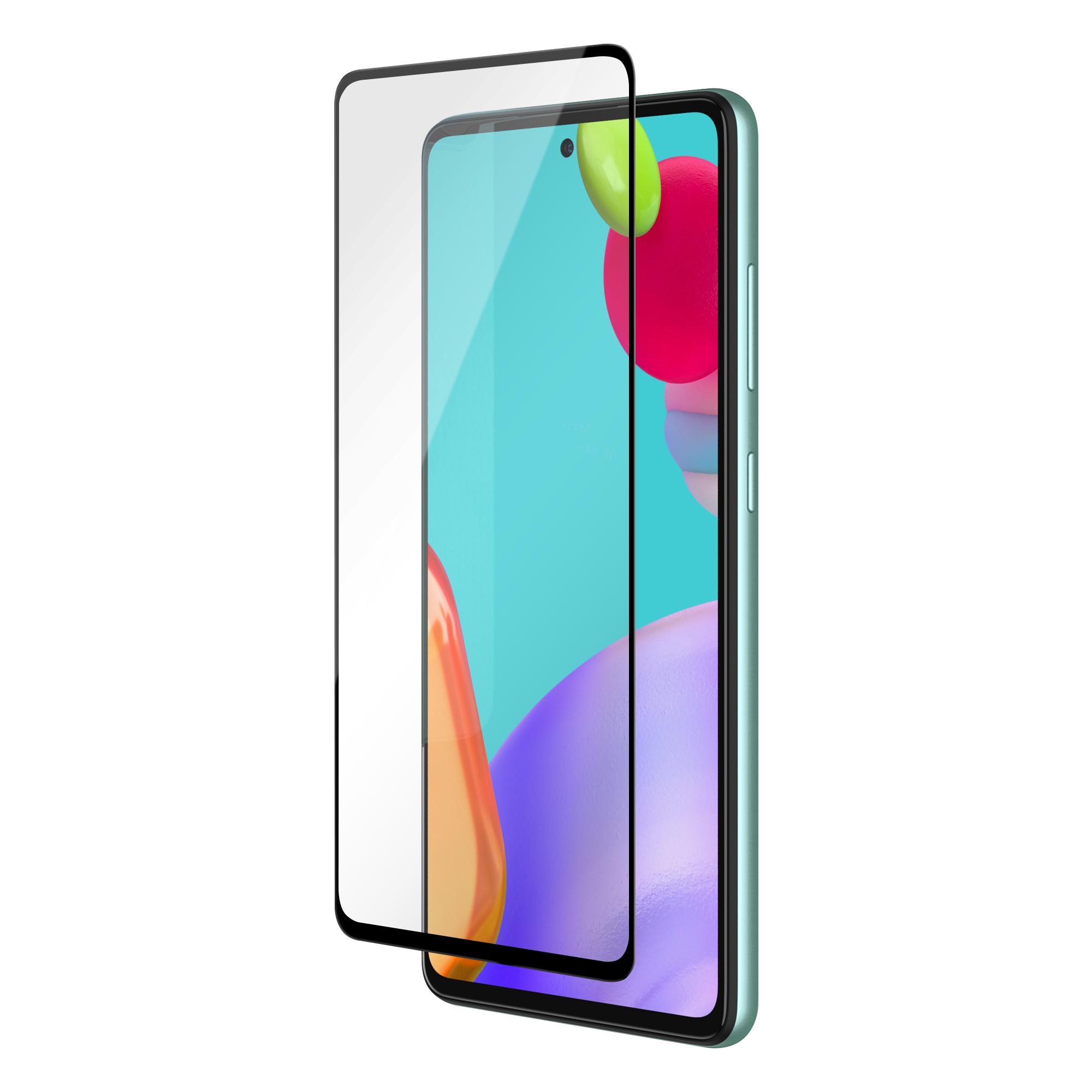 A52, 2.5D Displayschutz(für Glass Galaxy Galaxy Displayschutzfolie, A52) DELTACO Coverage DELTACO Full Samsung
