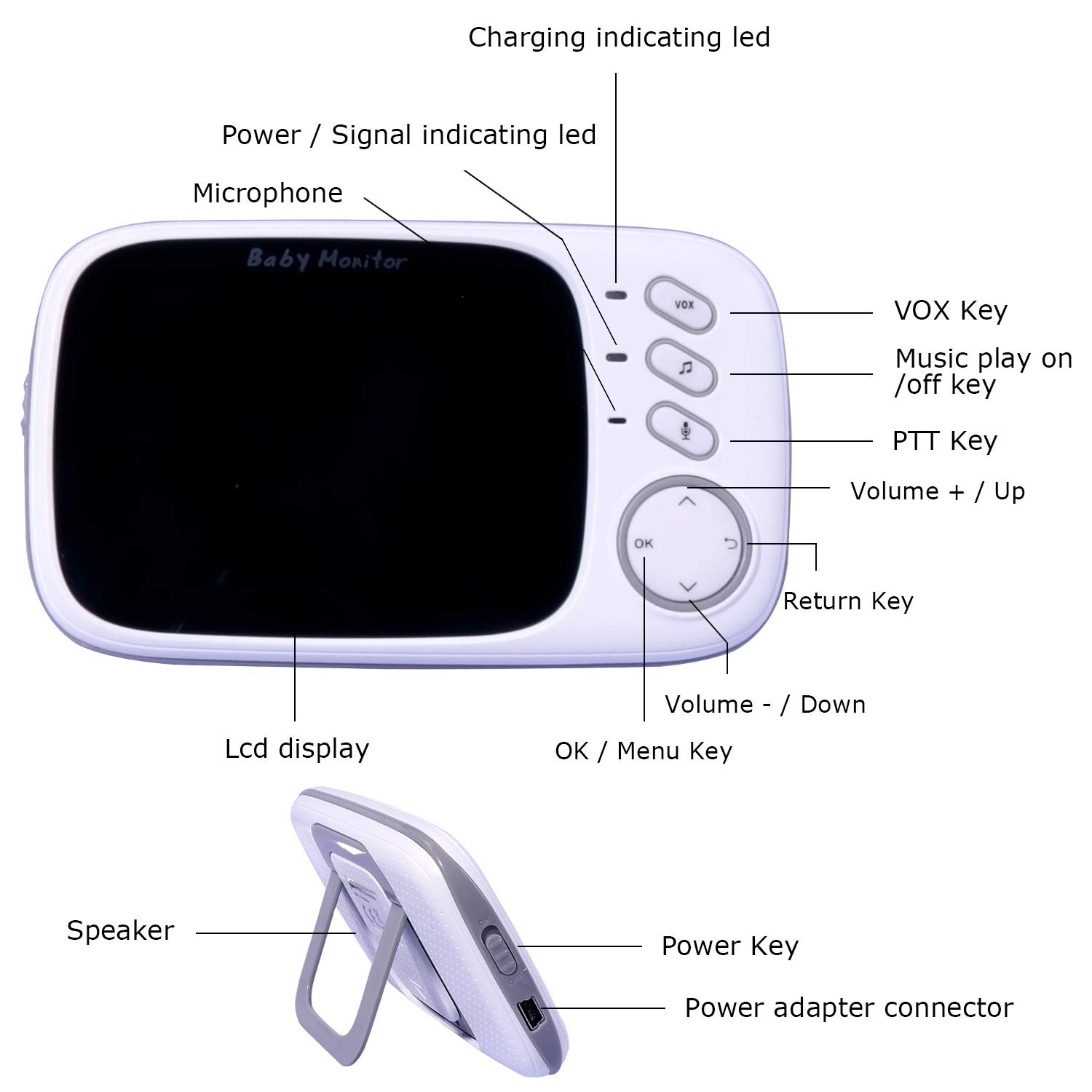 Babyphone LCD Video IKIDO