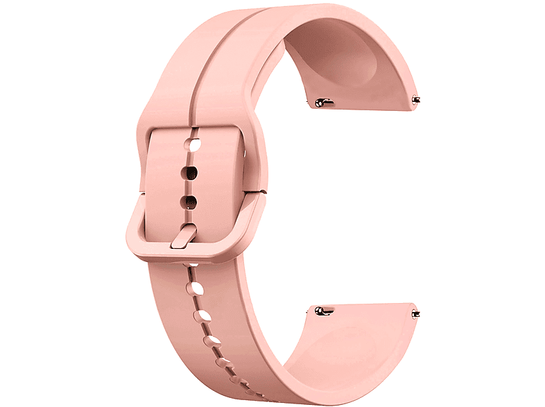INF Armband Silikon, Ersatzarmband, Samsung, Galaxy Watch 5/5 Pro/4 40 44mm/3 41mm, Rosa