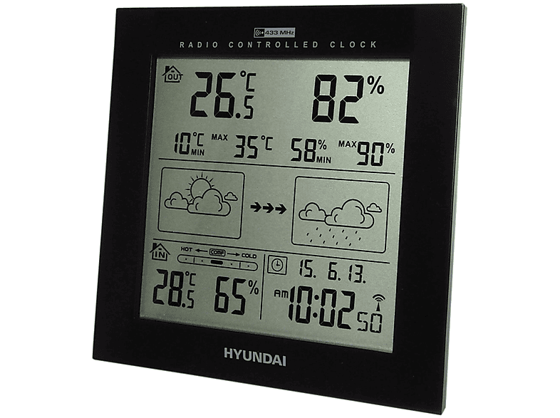 HYUNDAI WS 2244 B Wetterstation | MediaMarkt