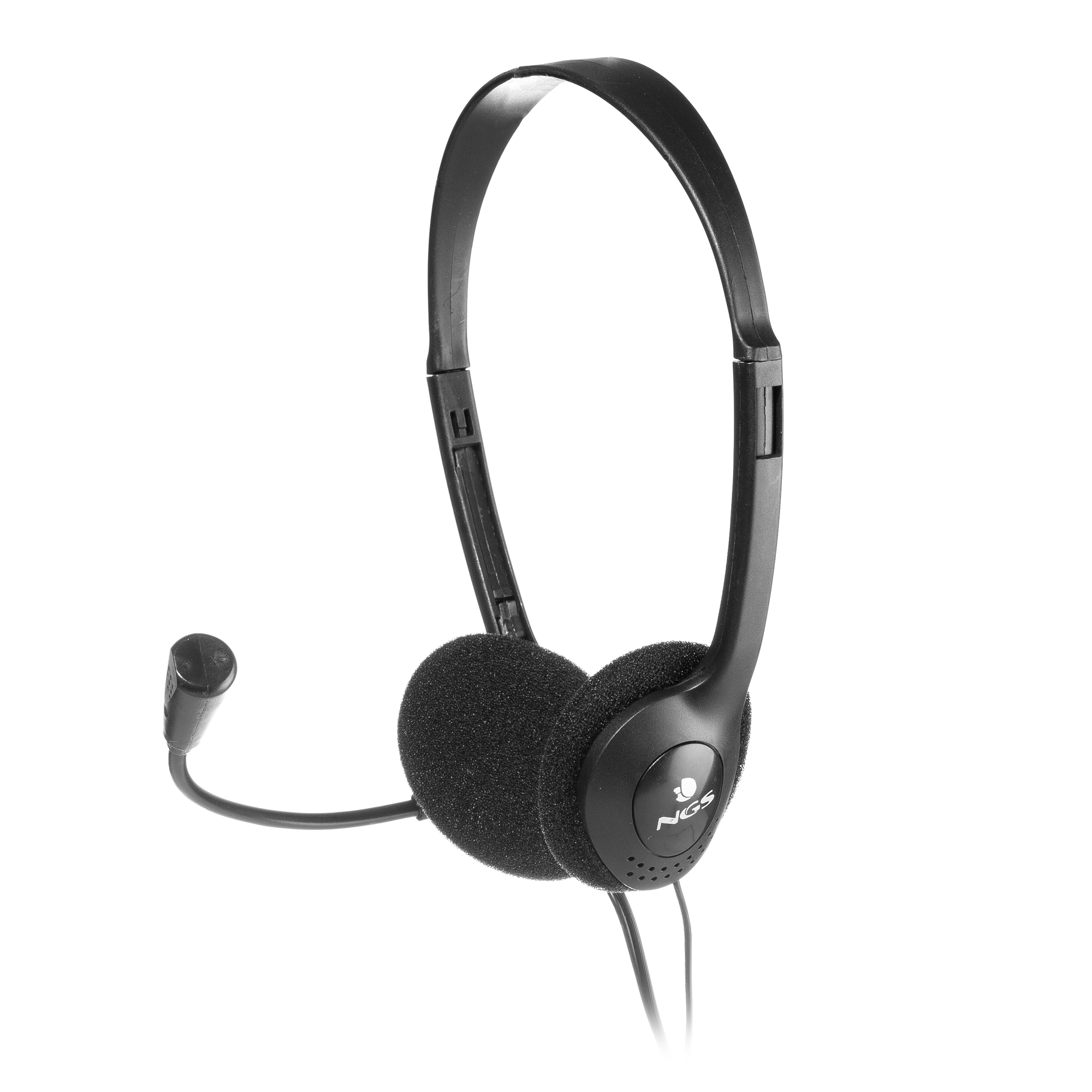 NGS MS103, Over-ear Headset mit Schwarz Mikrofon