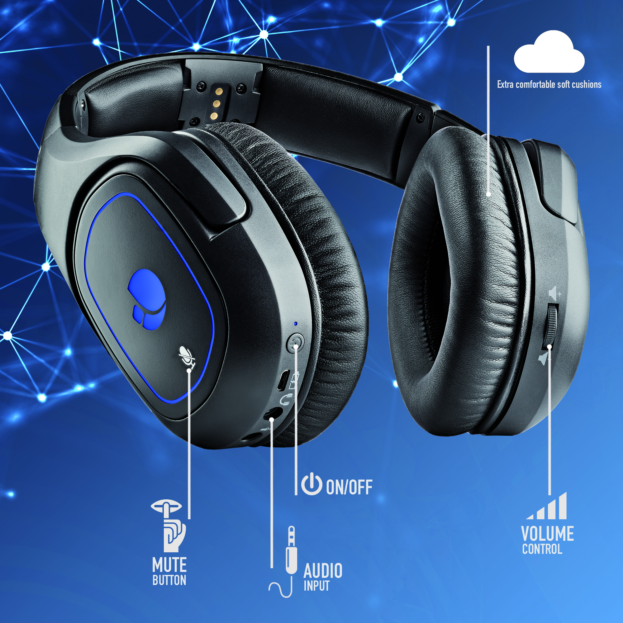 Auriculares gaming NGS GHX-600, Circumaurales, Negro MediaMarkt