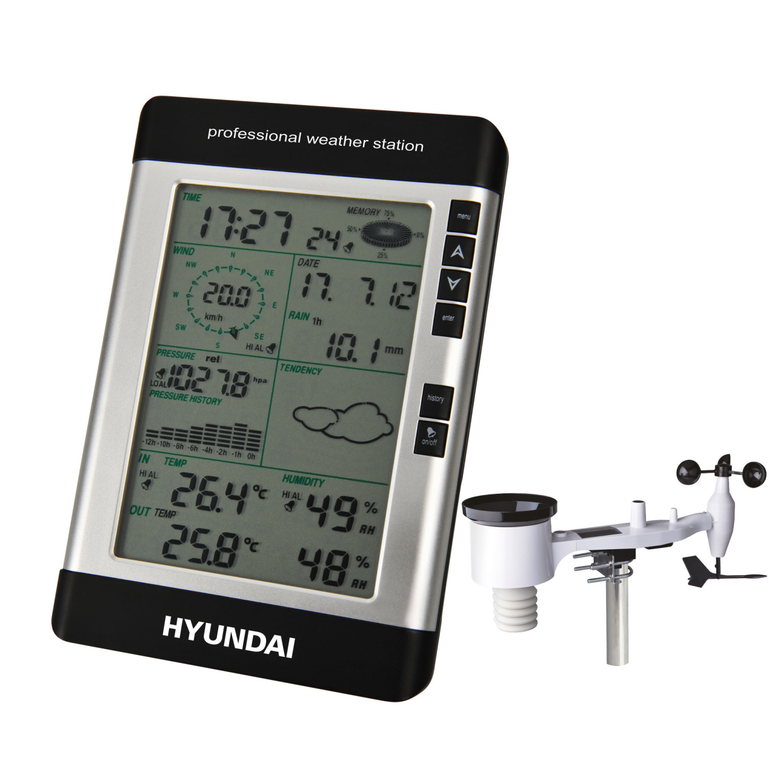 HYUNDAI WSP Wetterstation Wind 3080 R