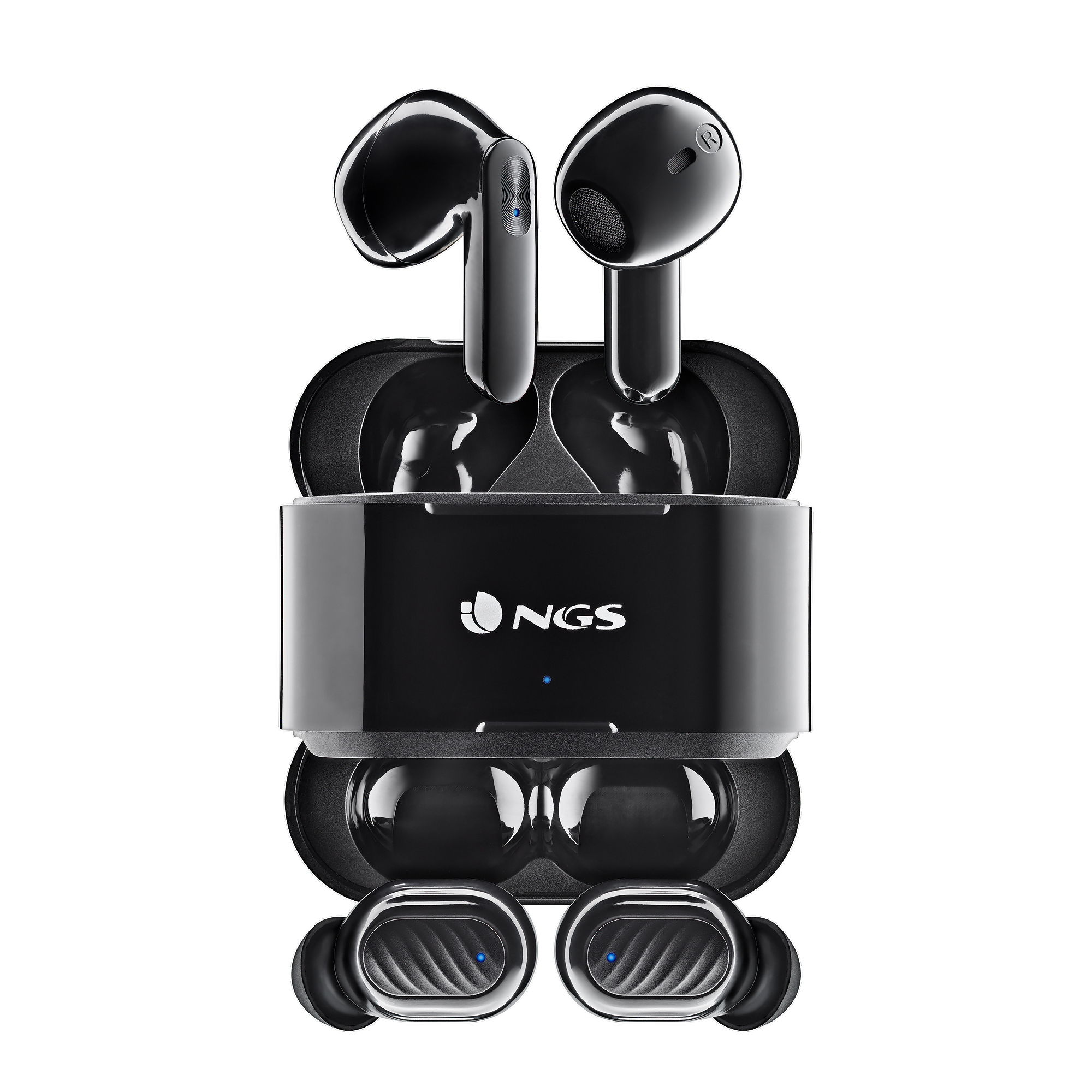 NGS TWS Kopfhörer In-ear ARTICADUOBLACK, Schwarz Bluetooth