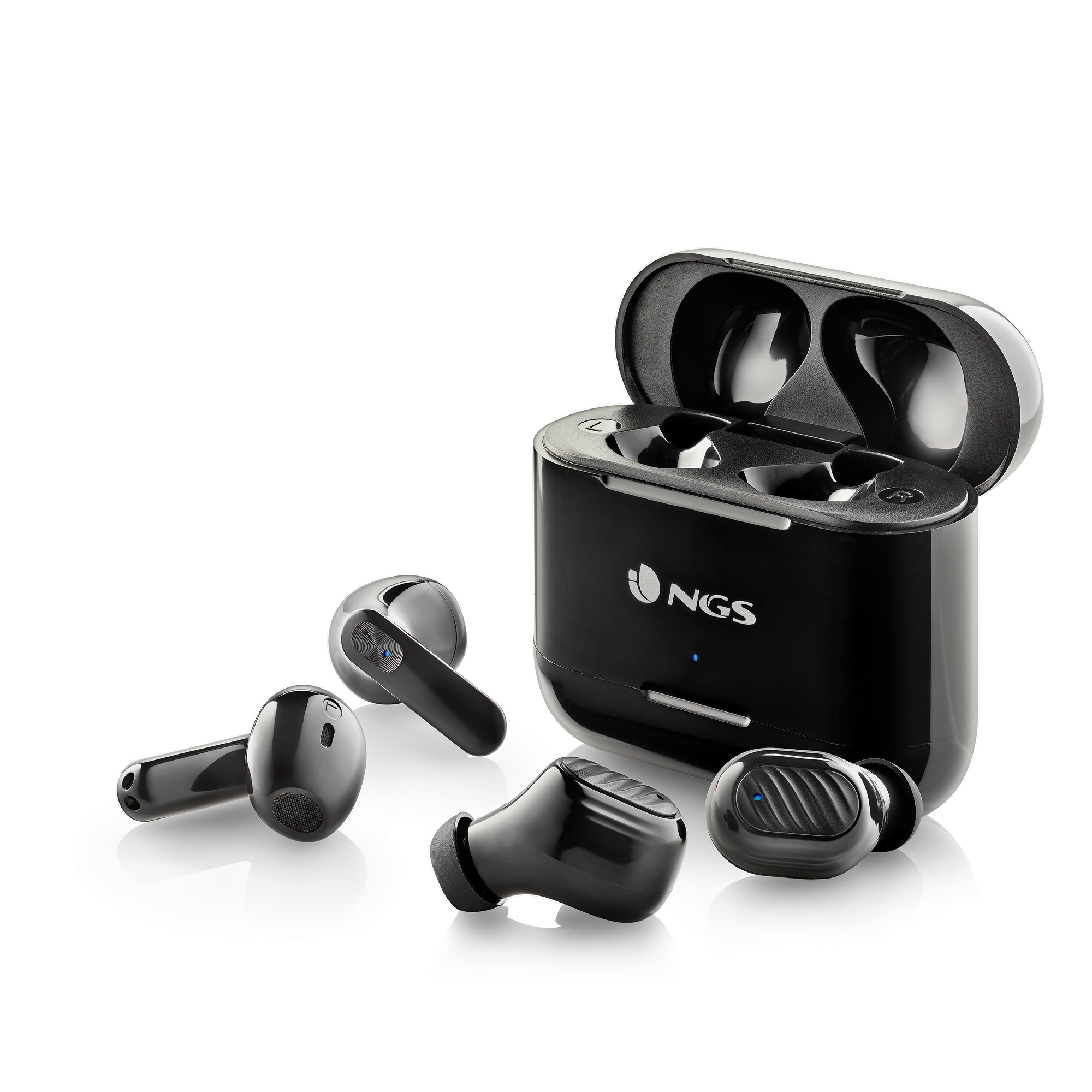 Schwarz TWS Kopfhörer NGS ARTICADUOBLACK, Bluetooth In-ear