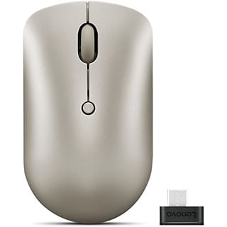 Ratón inalámbrico - LENOVO GY51D20873, Inalámbrico, 1600 dpi.2400 dpi.800 ppp, Sand