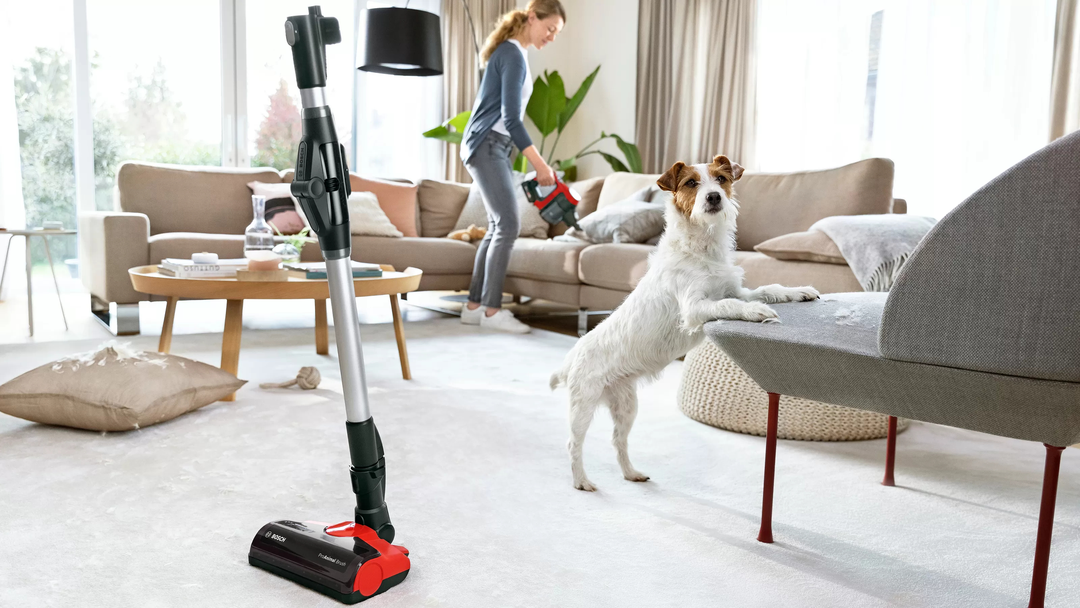 BOSCH BCS711PET Upright vacuum cleaner Red