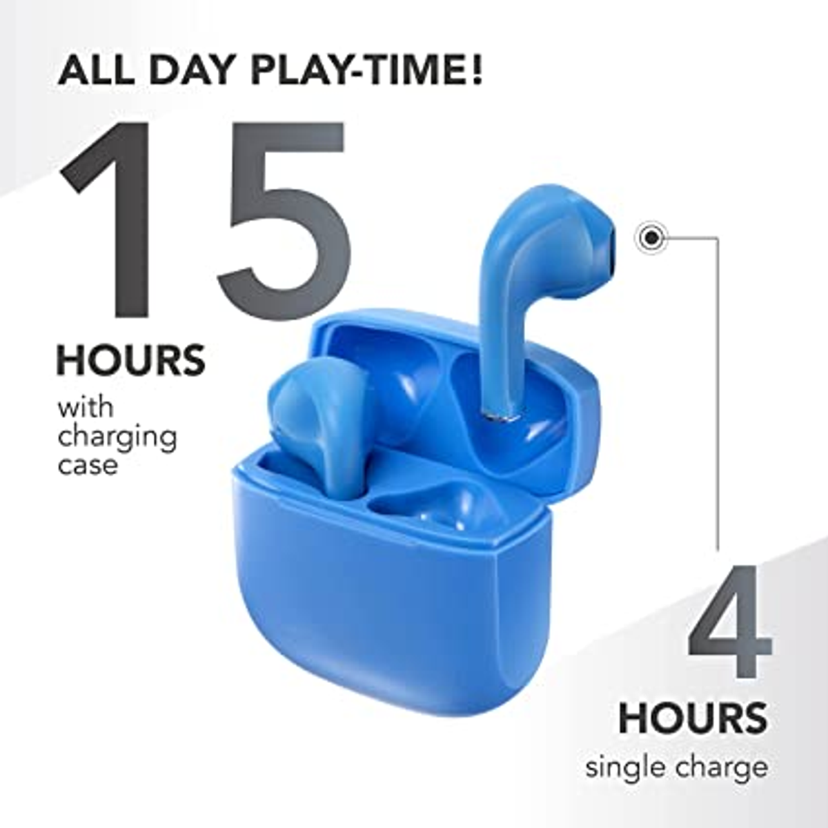 MUSIC SOUND SWAG LIGHT BLUE, In-ear Kopfhörer Bluetooth Hellblau