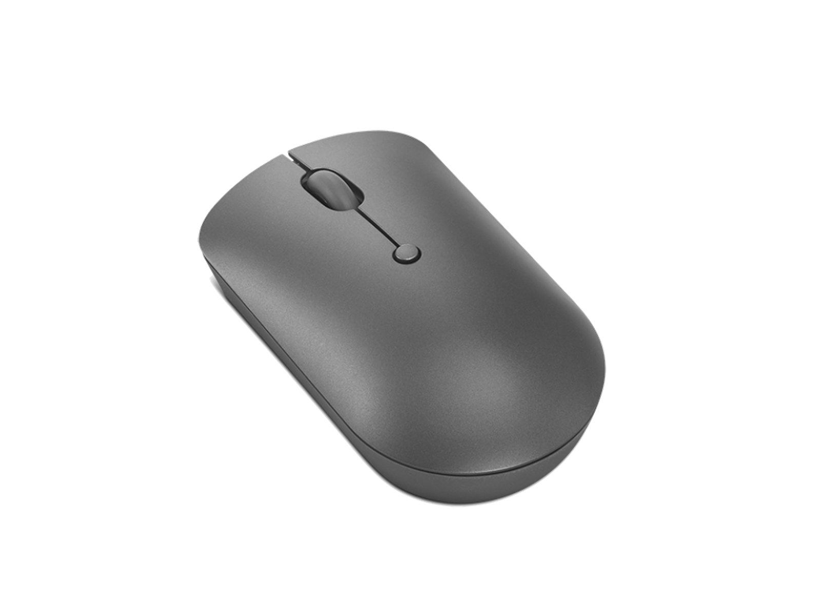 Szara mysz na czarnym tle.