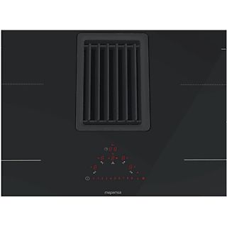 Encimera de inducción - MEPAMSA 340.0691.846, 7.4 kW, 9 velocidades, Escape/Convección cambiable, Negro